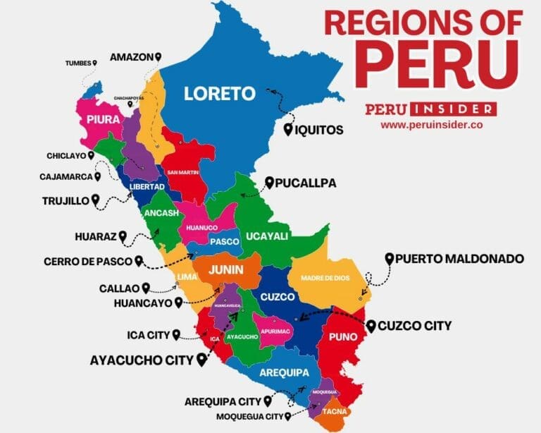 The 24 Peru Regions, explained [with free map!]